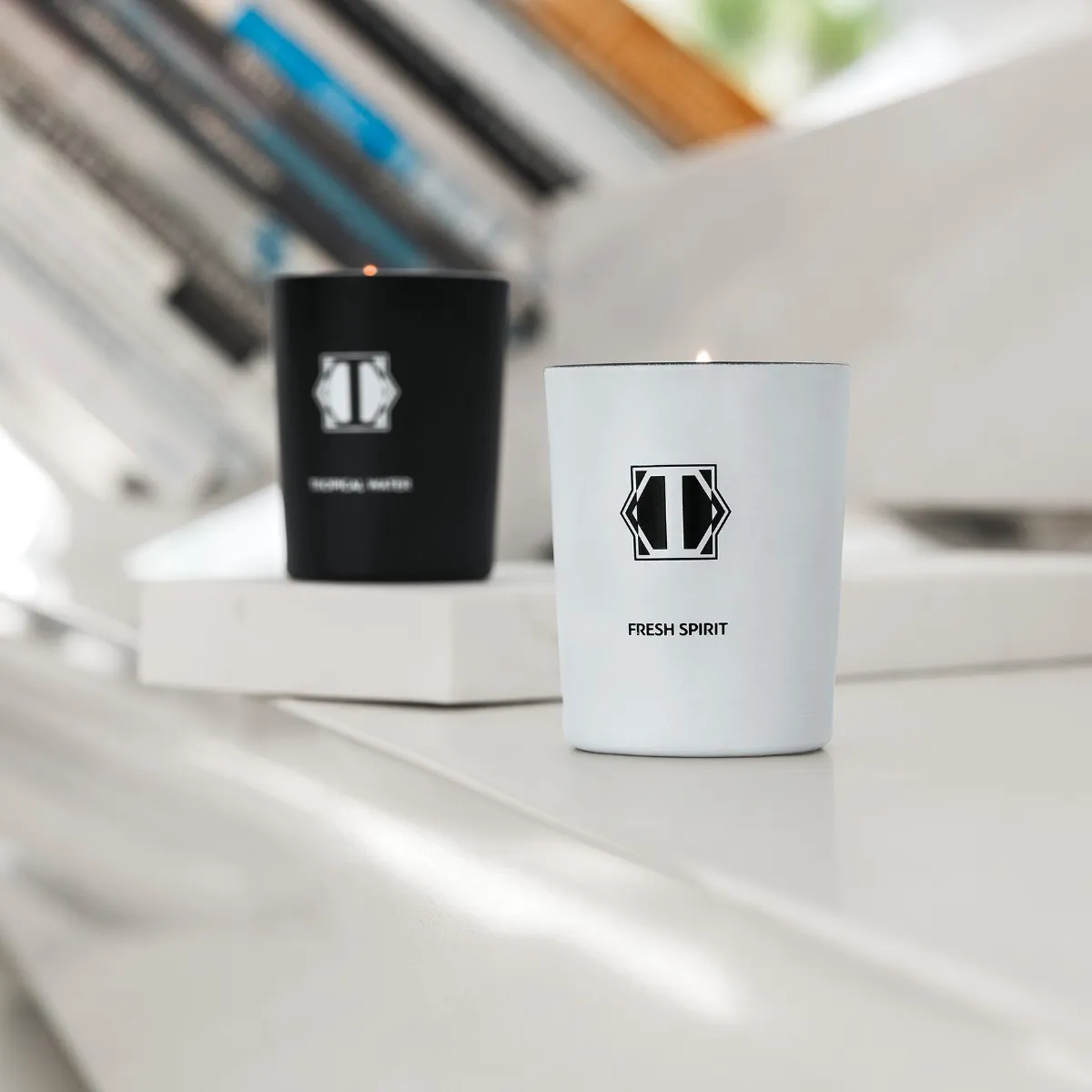 Тревел набор ароматических свечей Тропическая вода и легкое дуновение