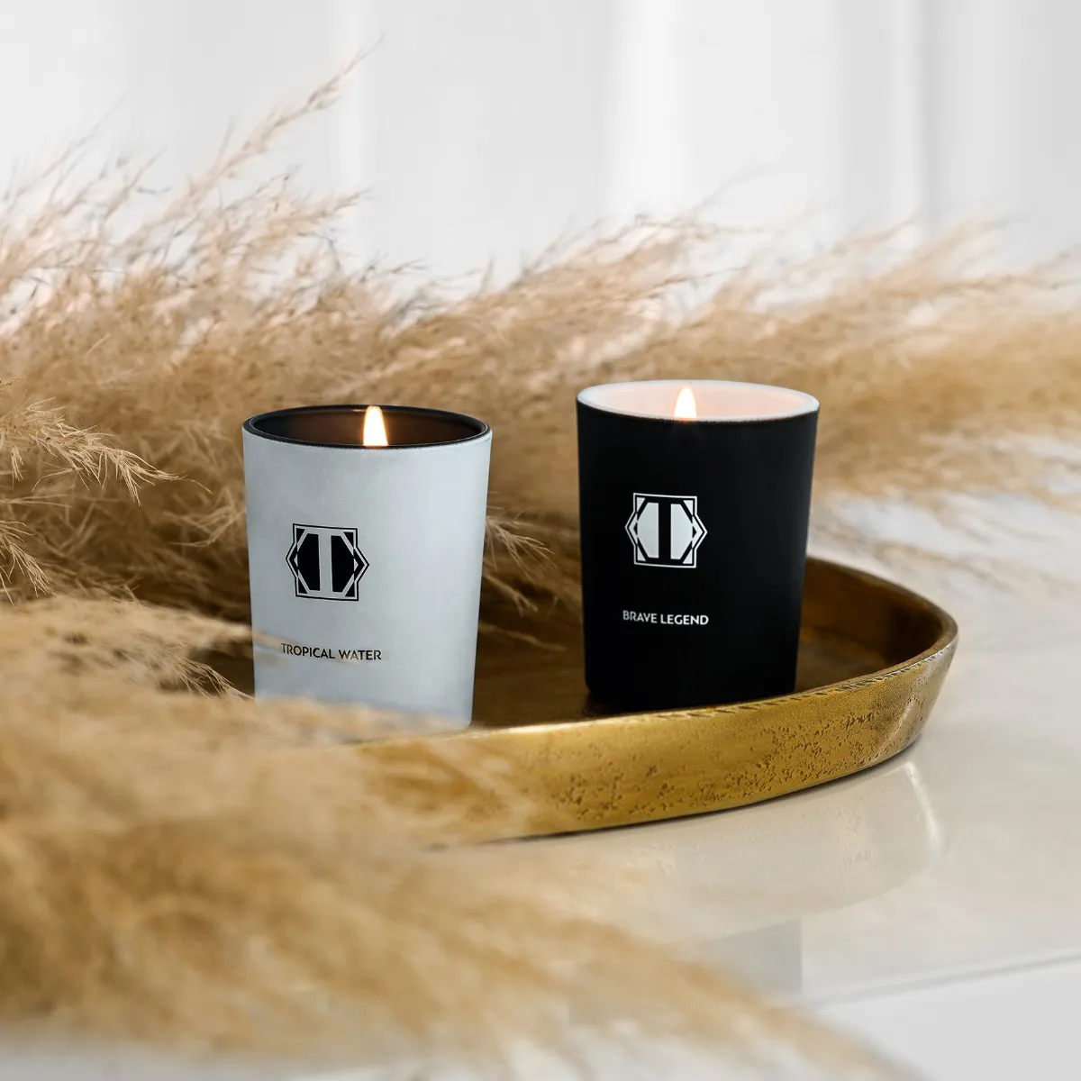 Тревел набор ароматических свечей Легенда и тропическая вода