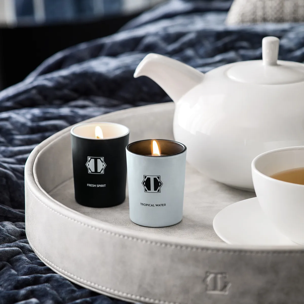 Тревел набор ароматических свечей Легкое дуновение и тропическая вода