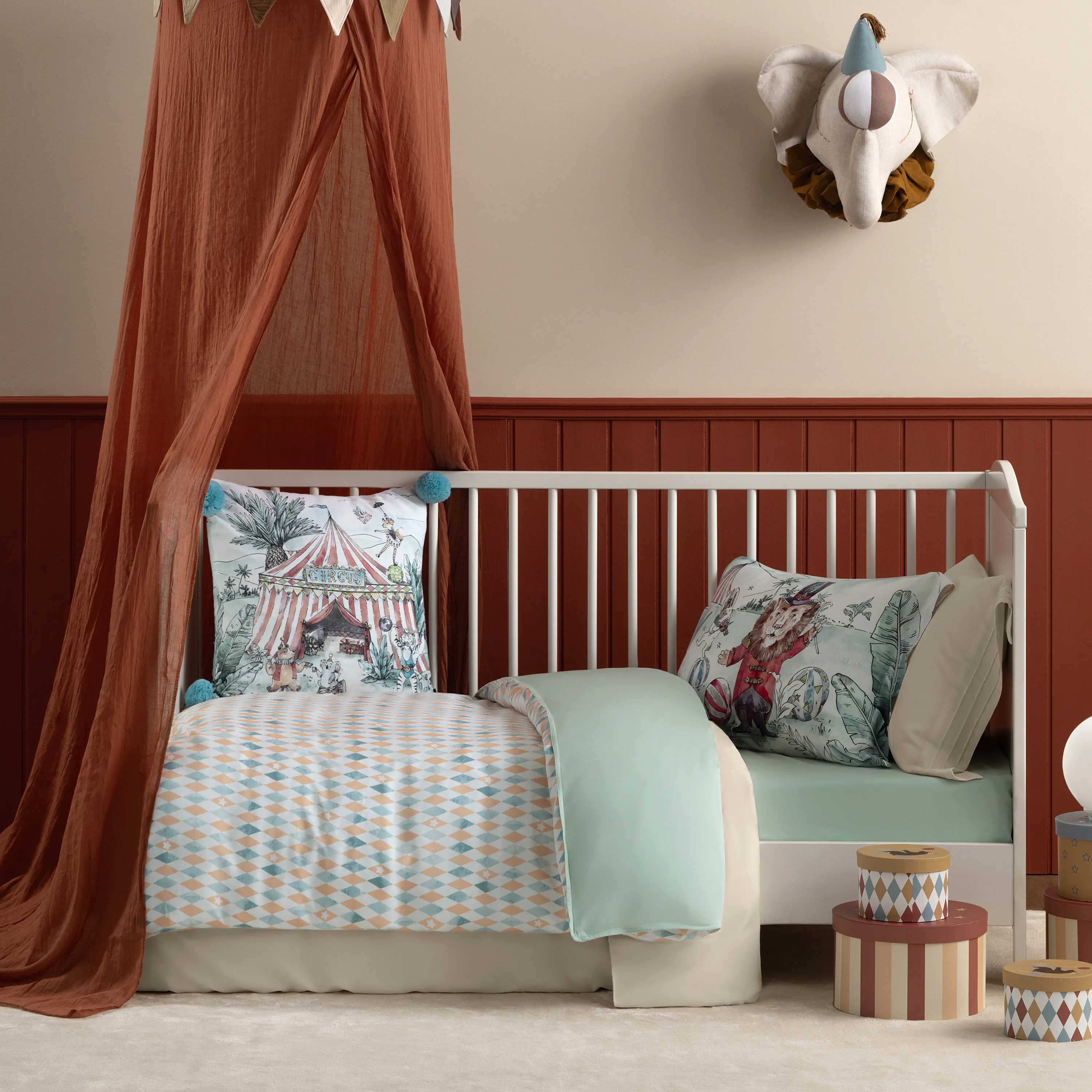 Комплект постельного белья для малышей Циркус