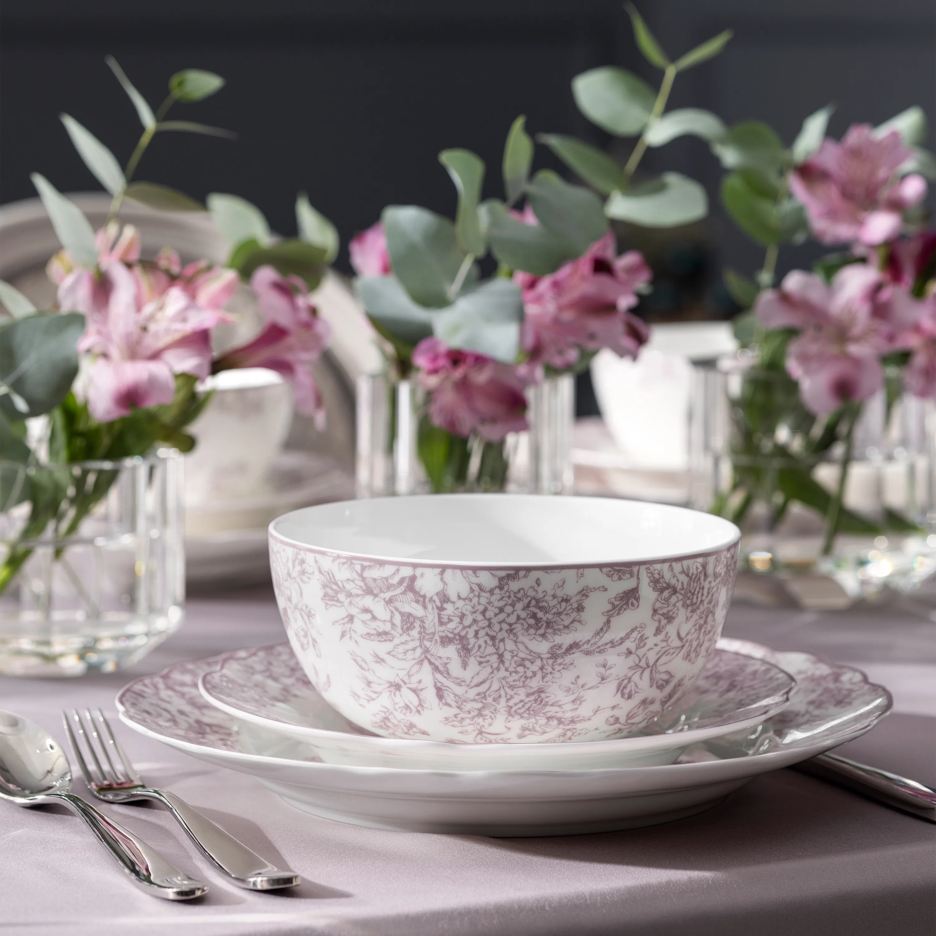 Тарелка салатная Мартинелли натур