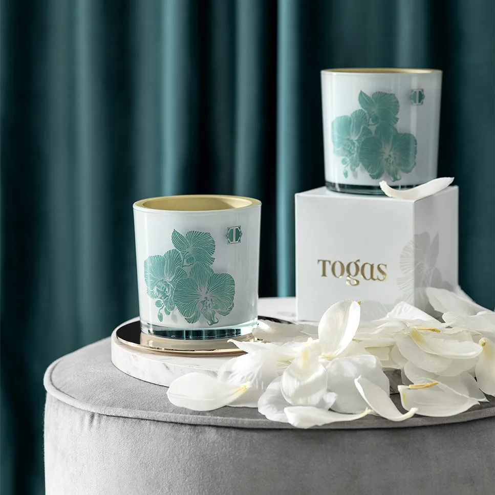 Свеча ароматическая Шафран и мёд