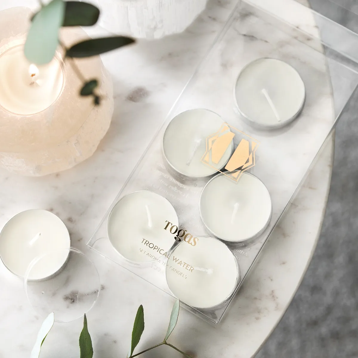 Набор ароматических свечей Тропическая вода