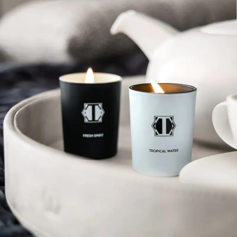 Тревел набор ароматических свечей Легкое дуновение и тропическая вода