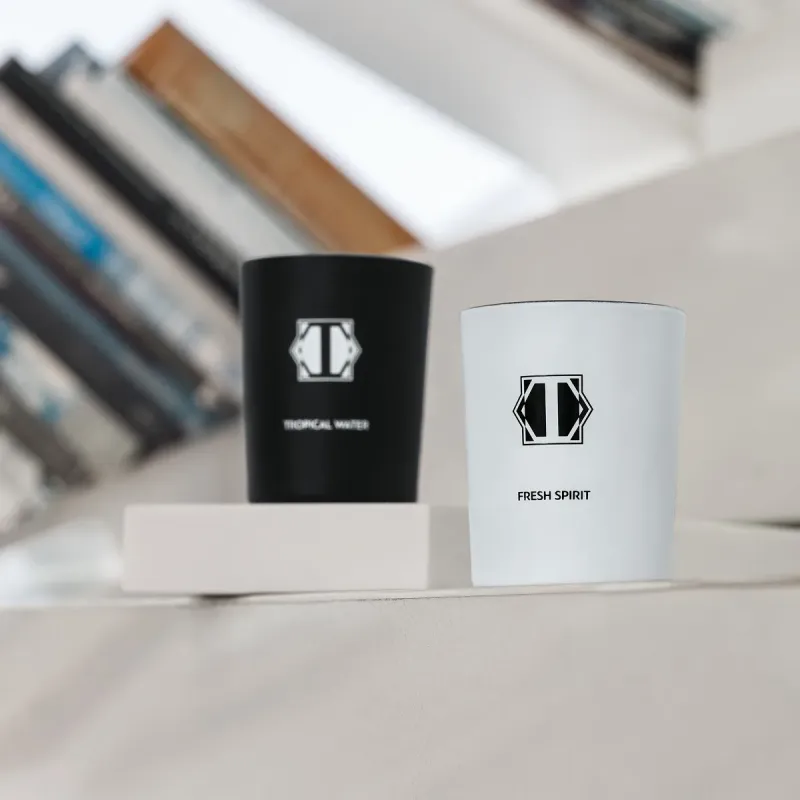 Тревел набор ароматических свечей Тропическая вода и легкое дуновение