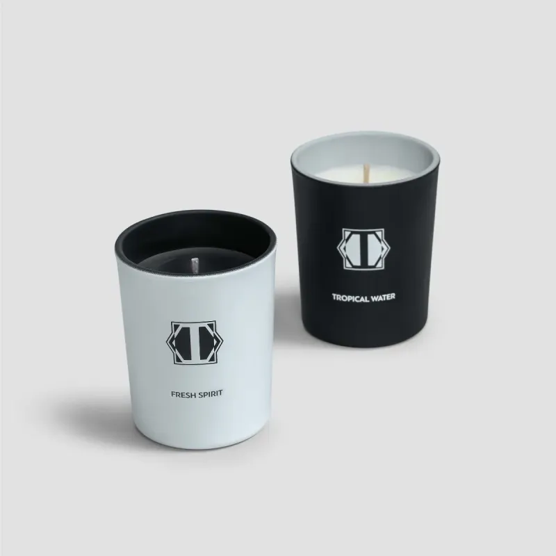 Тревел набор ароматических свечей Тропическая вода и легкое дуновение