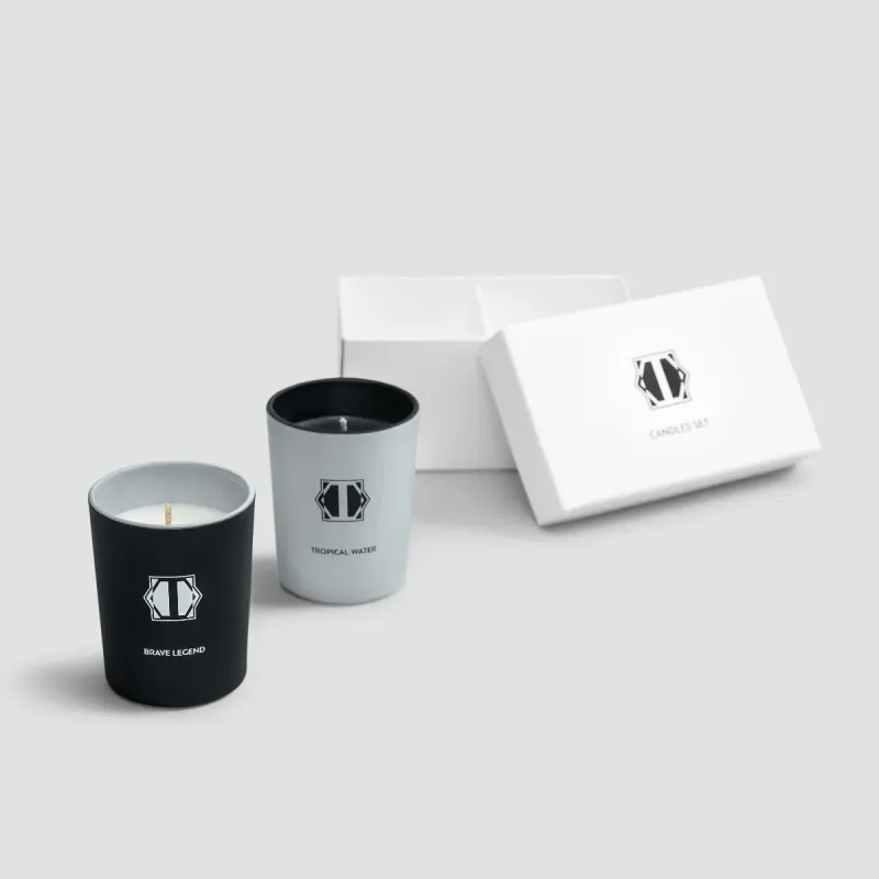 Тревел набор ароматических свечей Легенда и тропическая вода