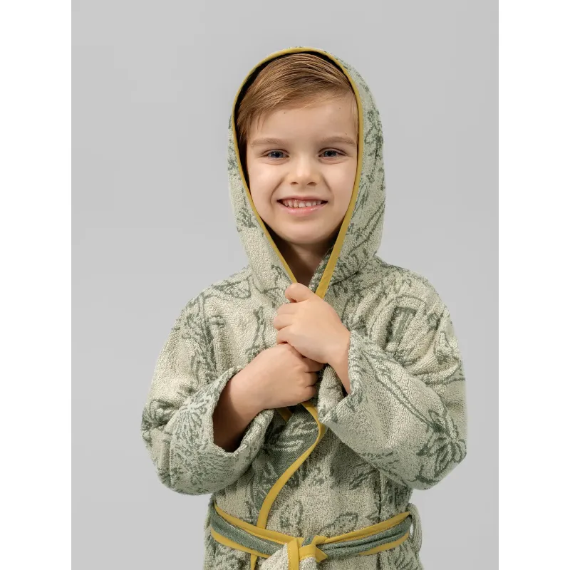 Детский халат Динно