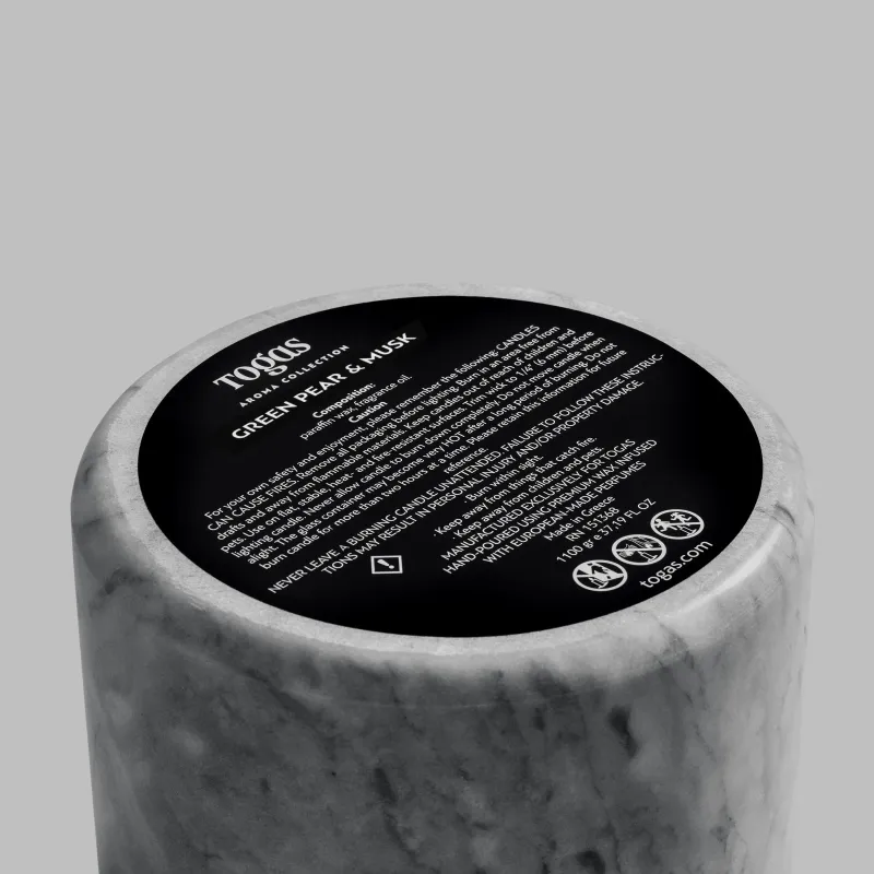 Свеча ароматическая Зелёная груша и мускус