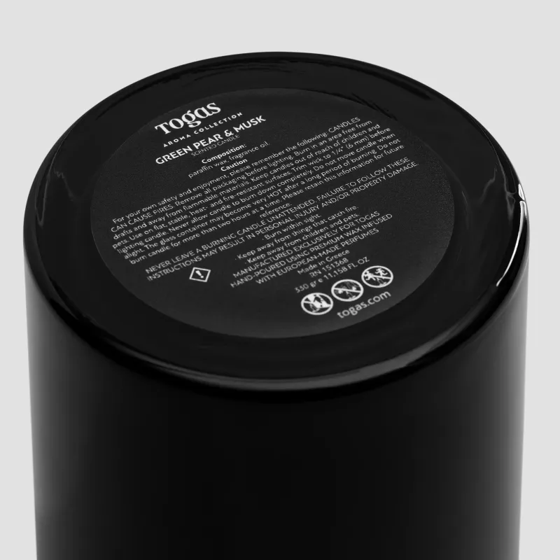 Свеча ароматическая  Зеленая груша и мускус