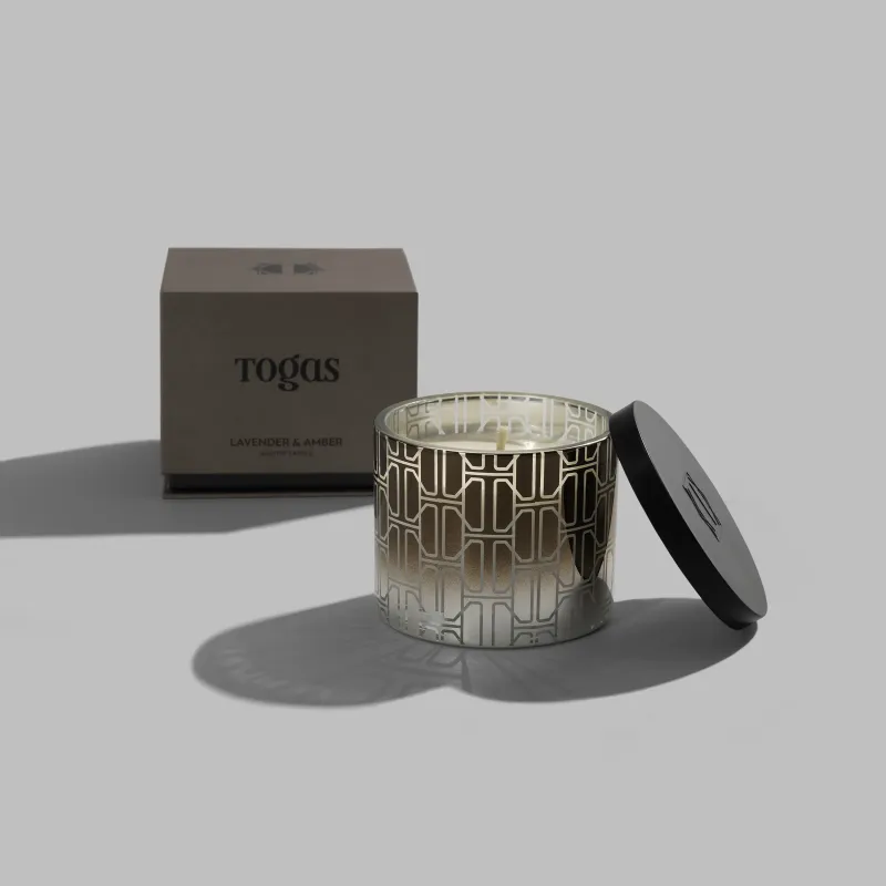 Свеча ароматическая  Лаванда и янтарь