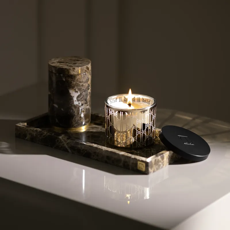 Свеча ароматическая Персик и лимон