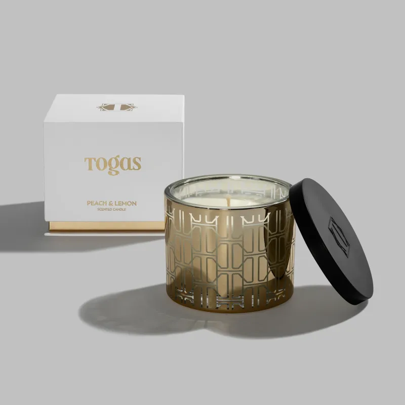 Свеча ароматическая Персик и лимон