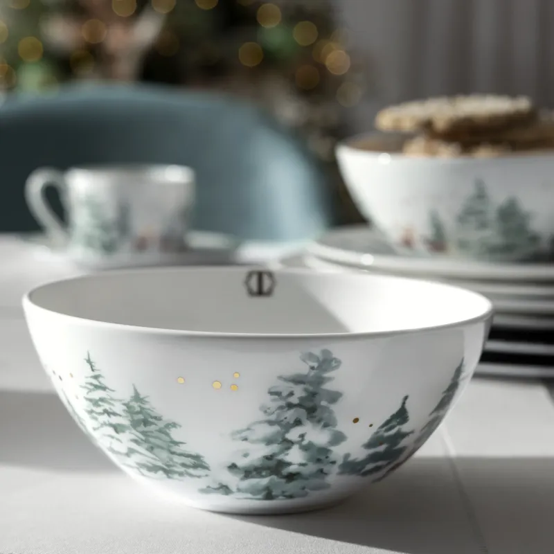 Тарелка салатная Сноуви