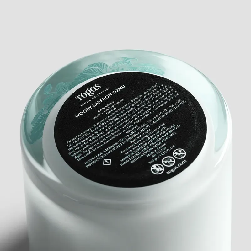 Свеча ароматическая Шафран и мёд