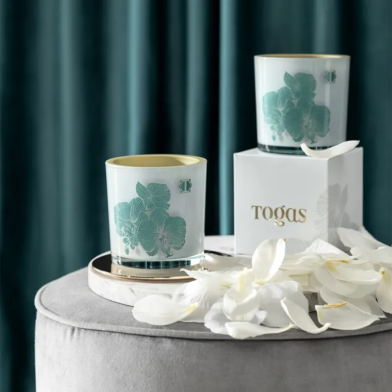 Свеча ароматическая Шафран и мёд