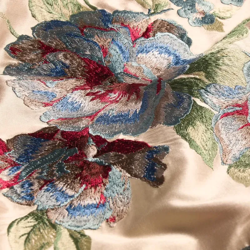 Портьерная ткань BOUQUET BLUE, ширина 134 см